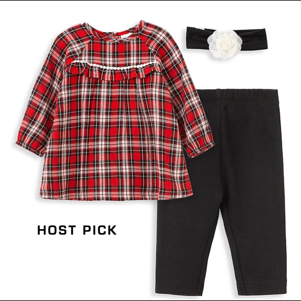 *2xHP* NWT! Little Me Baby Girl 3 Piece Set ~ 6M